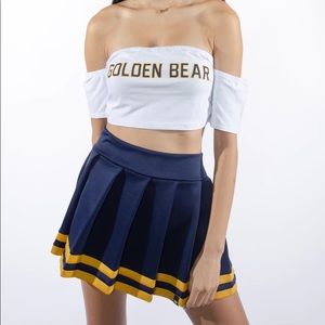 Hype & Vice Blue & Gold Tailgate Skirt